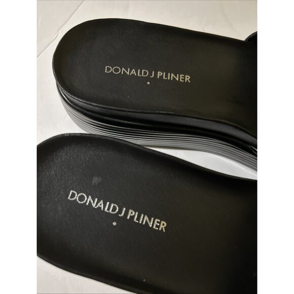 Donald Pliner Women's Fifi Patent Leather Thong Sandals Platform Size 11 - Picture 4 of 12
